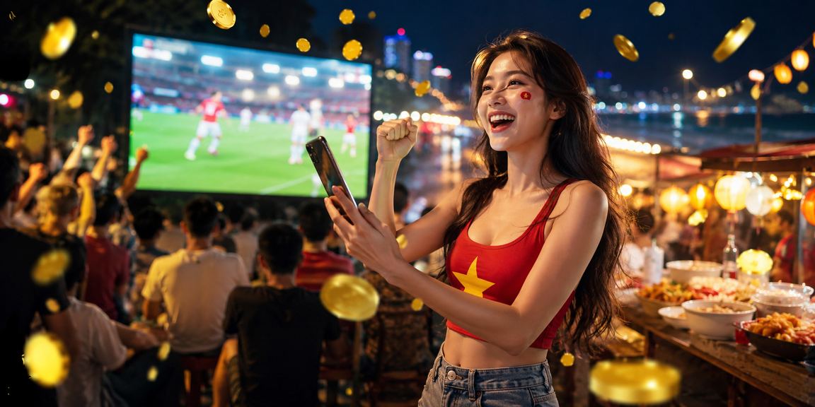 Người hâm mộ bóng đá tại Quy Nhơn theo dõi kèo đêm chợ đêm